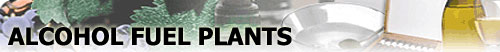 Graphic Banner of Alcohol Fuel Plants.