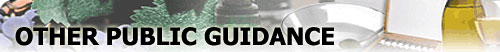 Other Public Guidance Documents