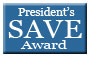 President's SAVE Award graphic and link.