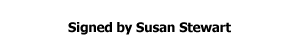 Signature of Susan Stewart