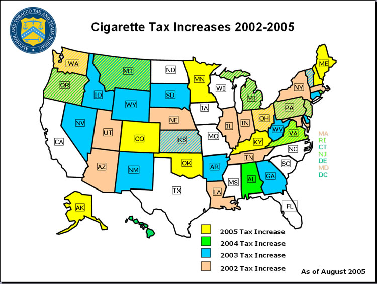 Cigarette Tax Increase 2002-2005