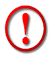 Graphic of Red Exclamation Point.