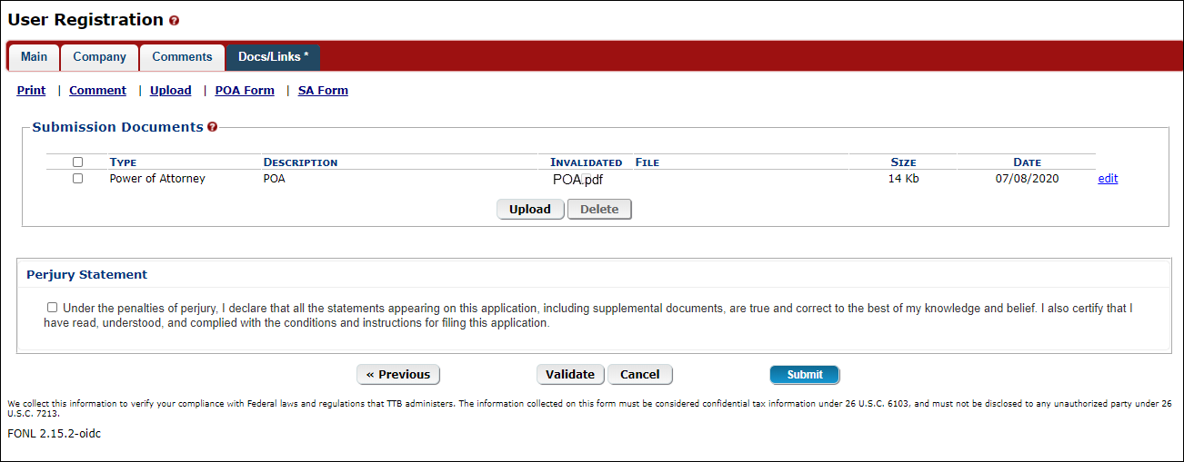 Select the checkbox next to the attachment and select the “Delete” button to delete the attachment. 