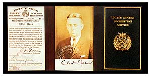 photo of Eliot ness' credentials