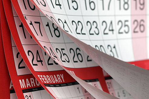 Graphic of calendar.