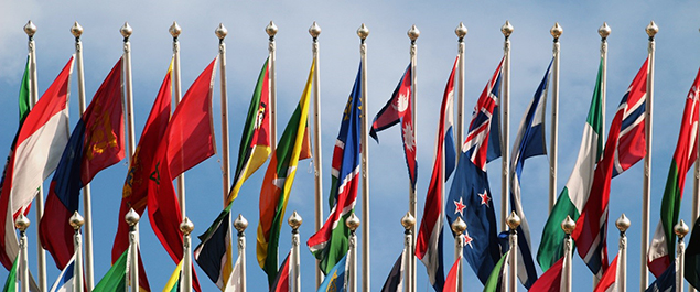 Graphic of flags.