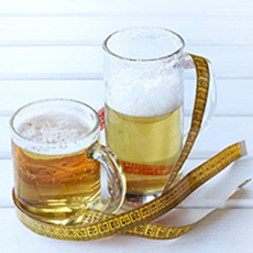 Graphic of 2 beer mugs.