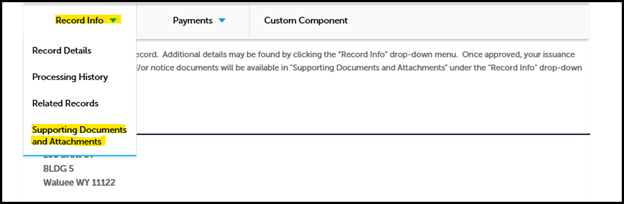 Supporting Documents and Attachments
