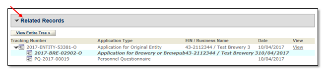 TTBGov - Business Entity Records and Commodity Operations Records