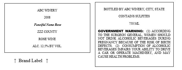 Domestic Wine - “County” as an appellation